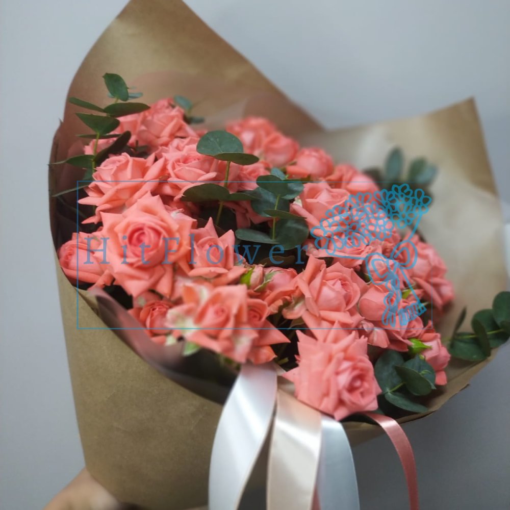 Букет цветов Сюрприз из роз Букет цветов из: Розы